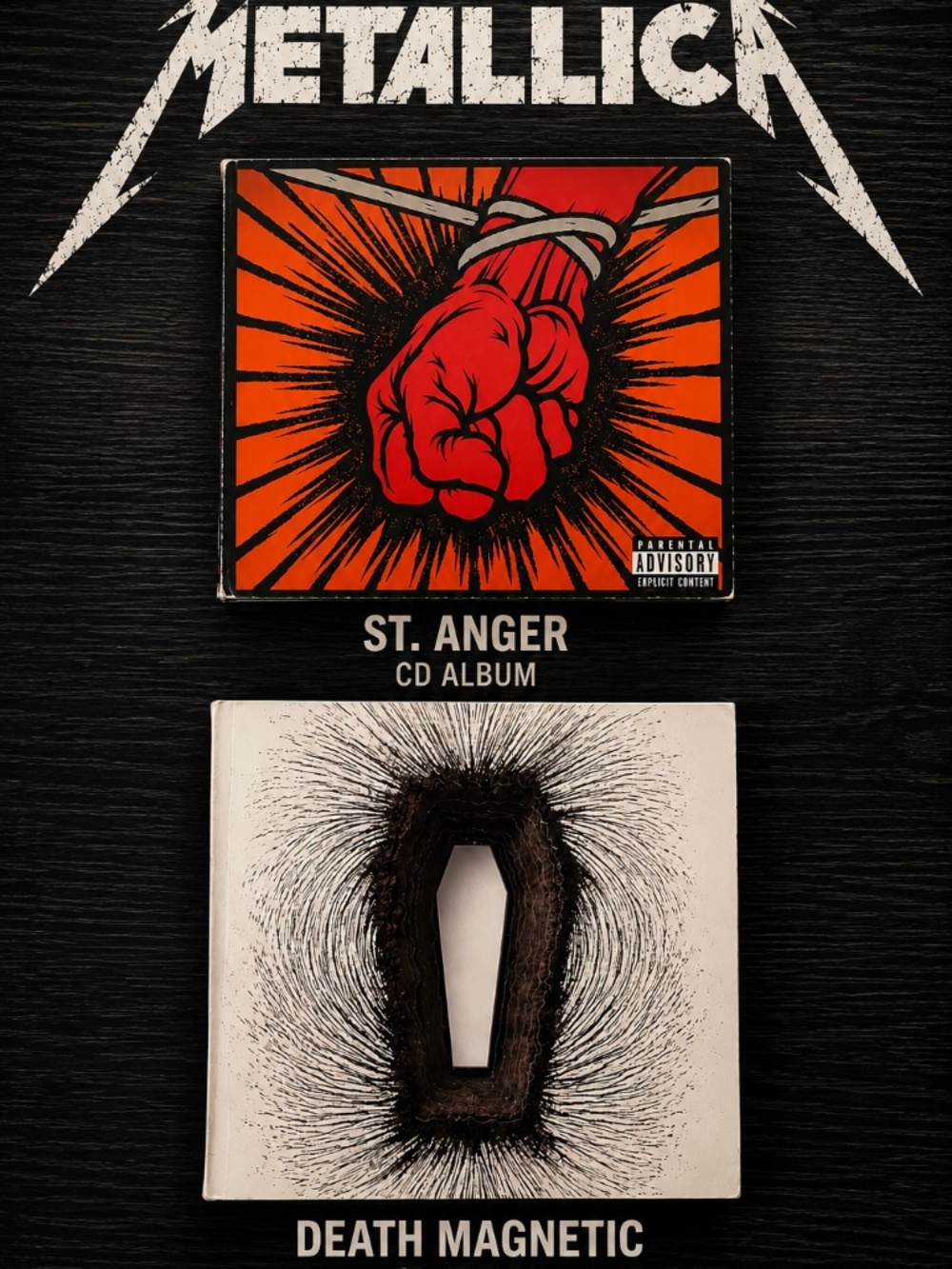 Metallica CD Lot Bundle St. Anger & Death Magnetic Complete Albums